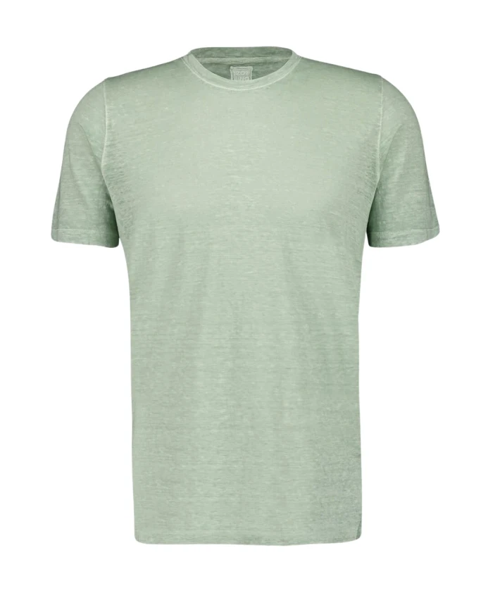 

Мягкая, выцветшая льняная футболка 120% Lino, зеленый