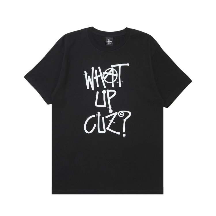 

Футболка Stussy What Up Cuz 'Black', черный