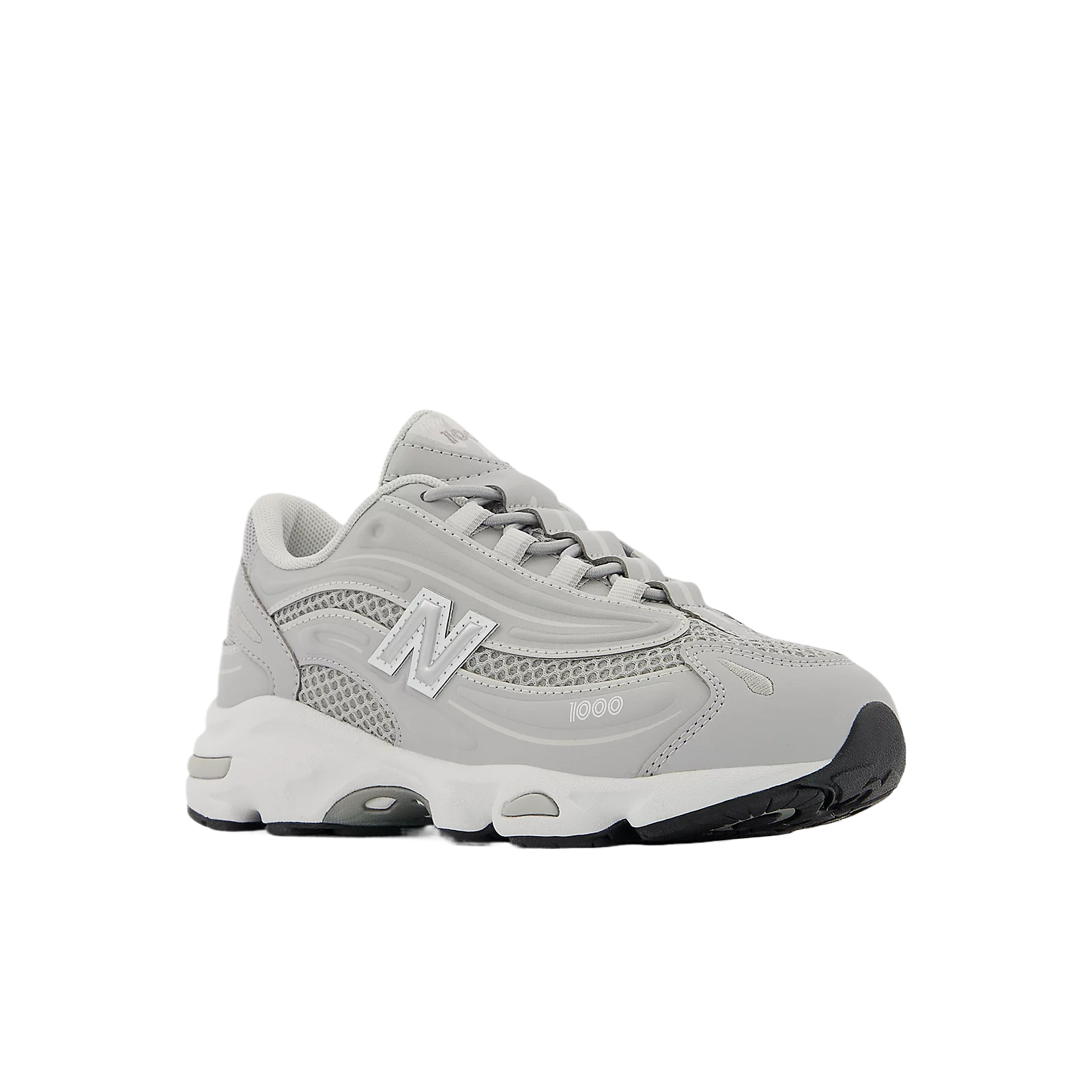 Детские беговые кроссовки 1000 Cushioning серый/белый New Balance, серый/белый — фото 3
