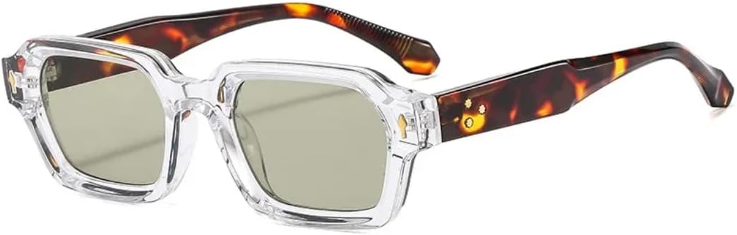 

Солнцезащитные очки с защитой UV400 | Двухцветные заклепки с градиентным переходом цвета | Для женщин и мужчин, для занятий спортом на открытом воздухе и вождения DSVIGF, Clear Light Green