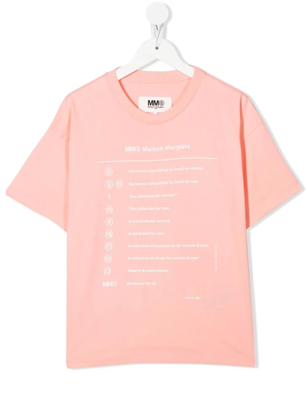 

Футболка с графичным принтом MM6 Maison Margiela Kids, розовый