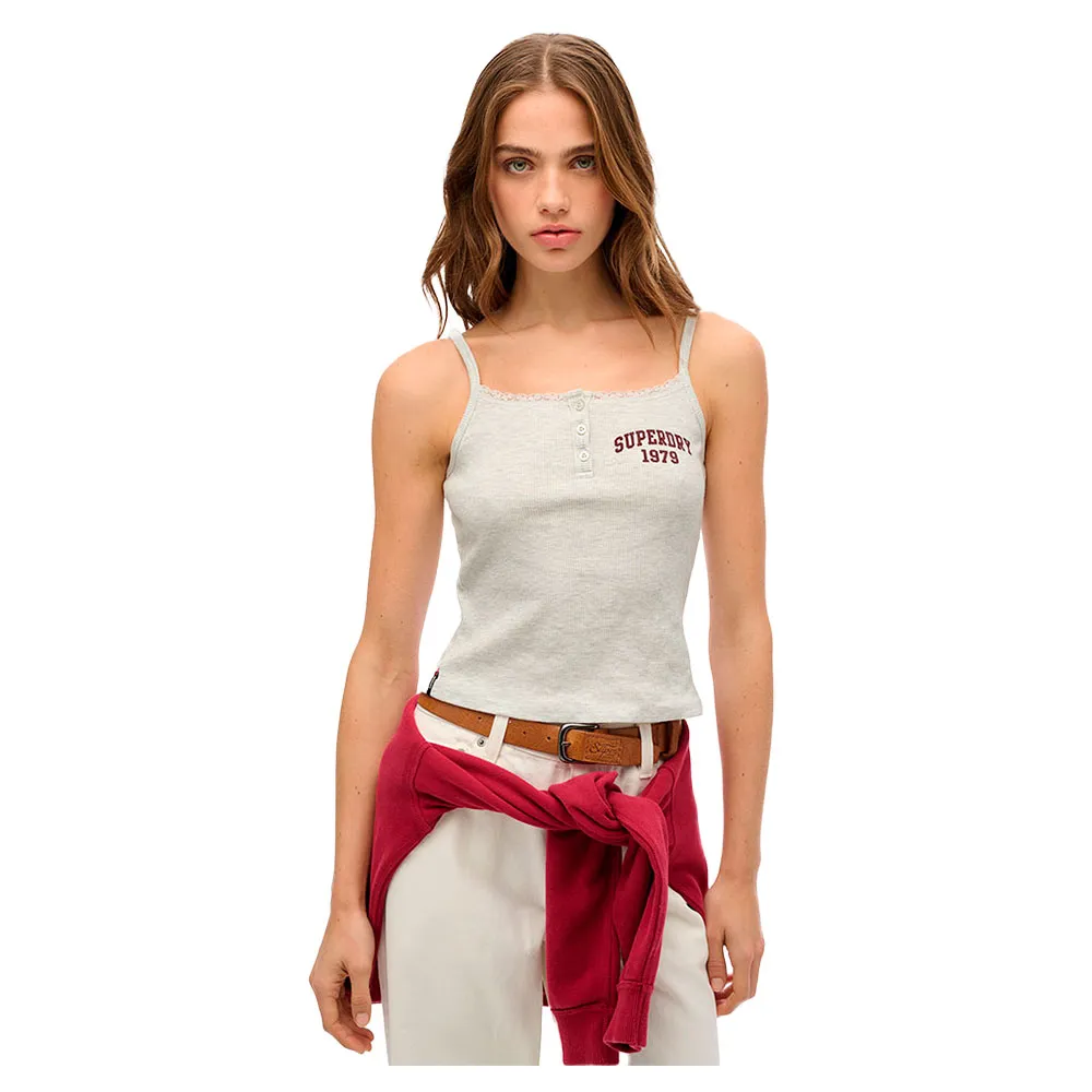 

Футболка без рукавов Superdry Ath Ess Graphic, серый
