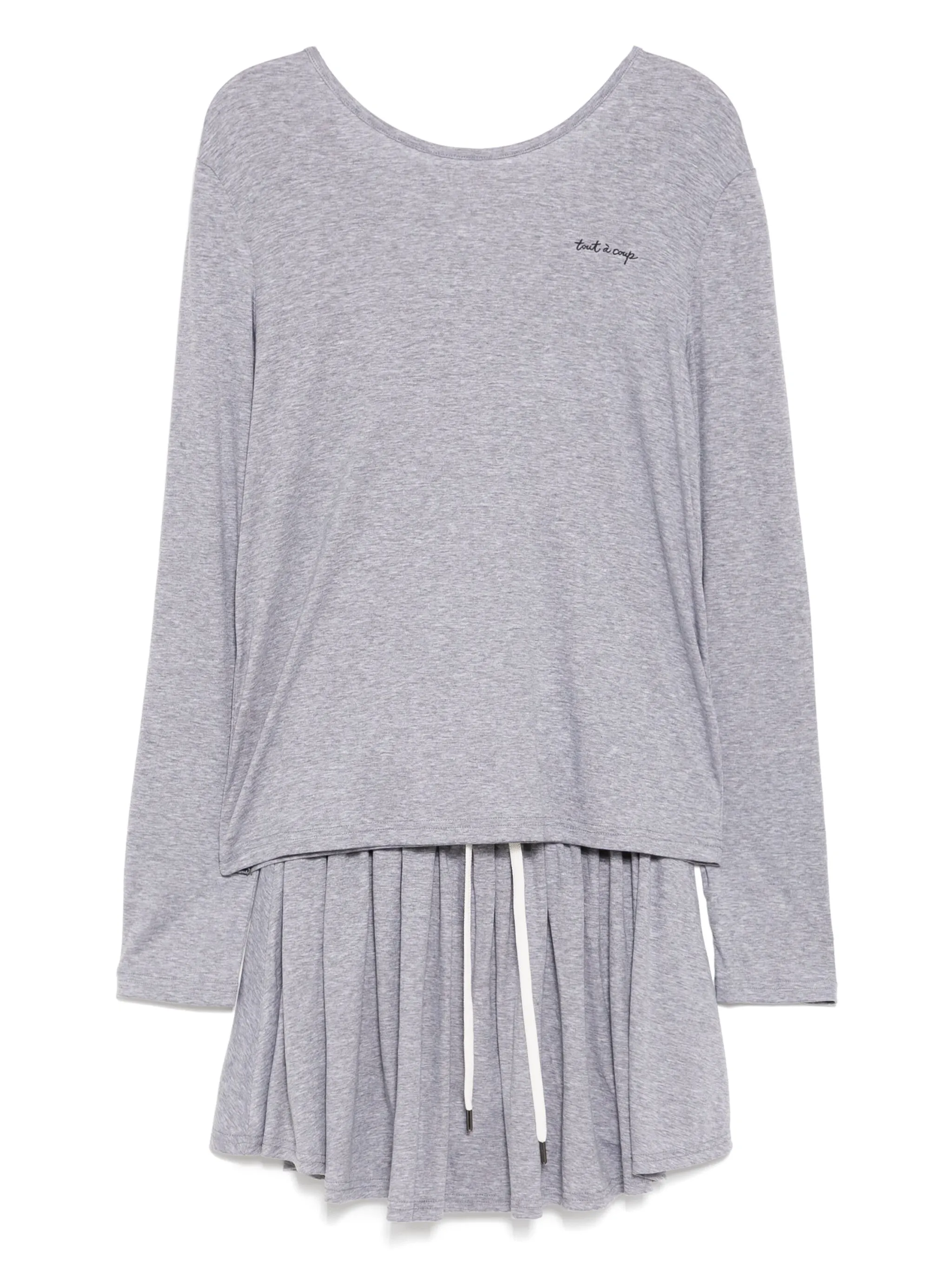 

Комплект из футболки и шортов с логотипом Tout A Coup, серый