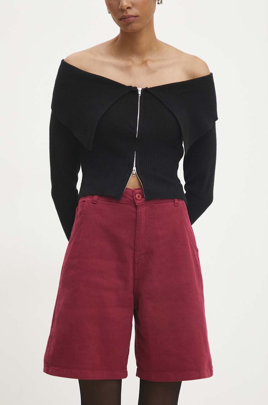 

Джинсовые шорты Answear Lab, гранатовый