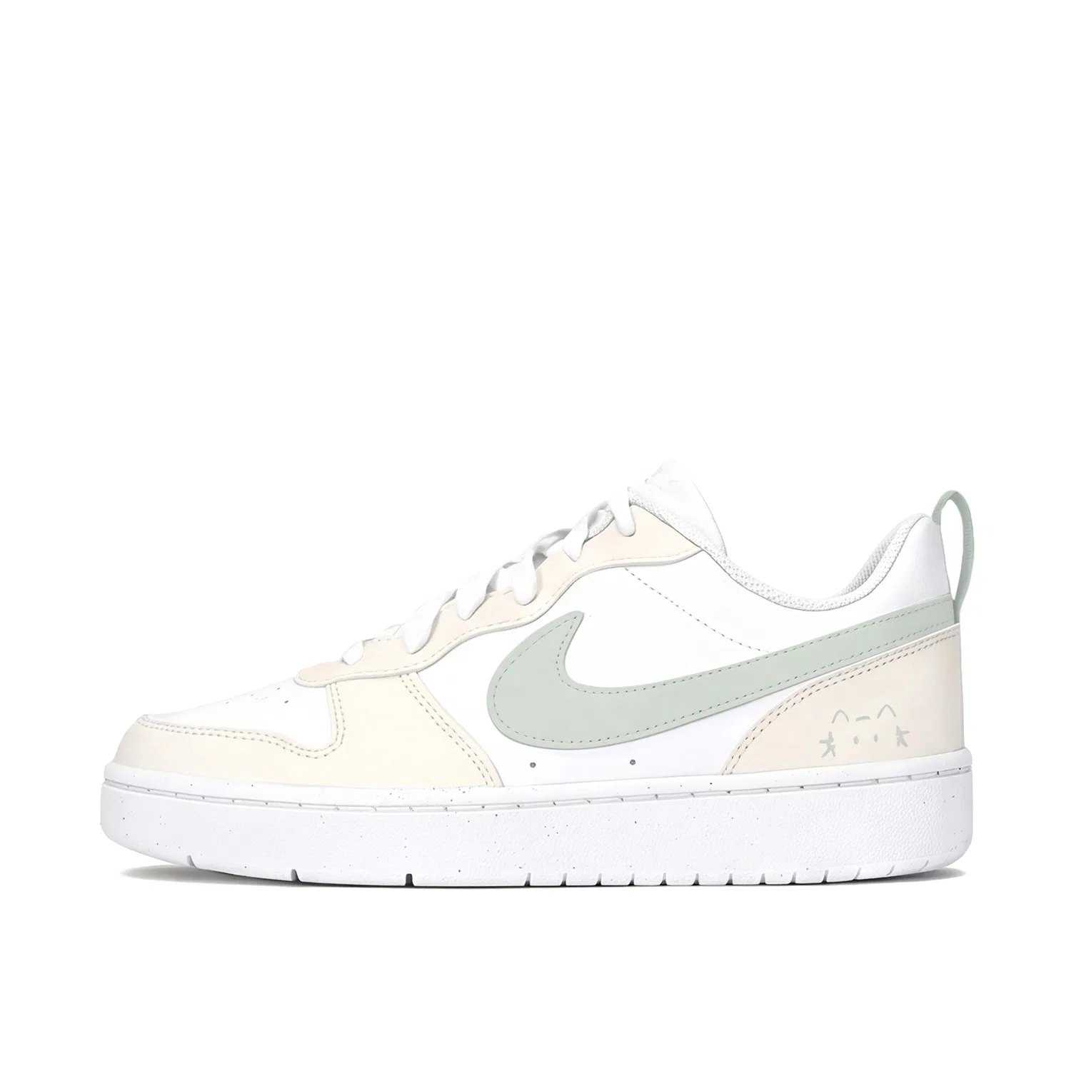 Детские кроссовки для скейтбординга с принтом Nike Court Borough, Yellow Green — фото 3