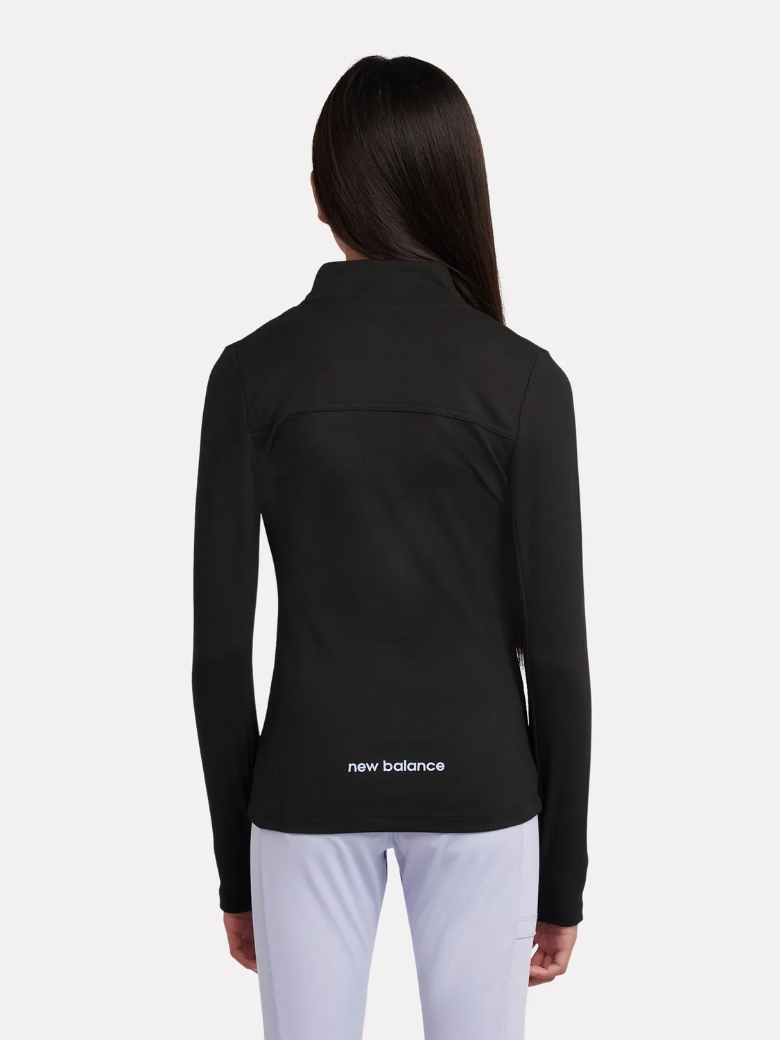 Куртка-воротник с застежкой-молнией, Performance Zip Funnel Jacket New Balance, черный — фото 3
