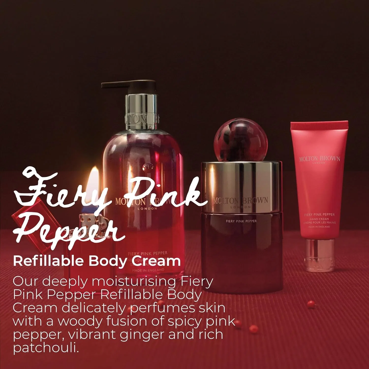 Крем для тела Fiery Pink Pepper Refillable, Molton Brown, 200 мл — фото 2