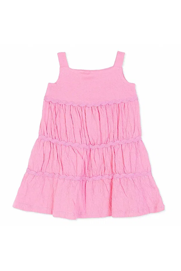 Детское платье для девочек с открытыми плечами Hellobaby baby girl dress with collar and rope straps Ebebek Hello Baby, Pink