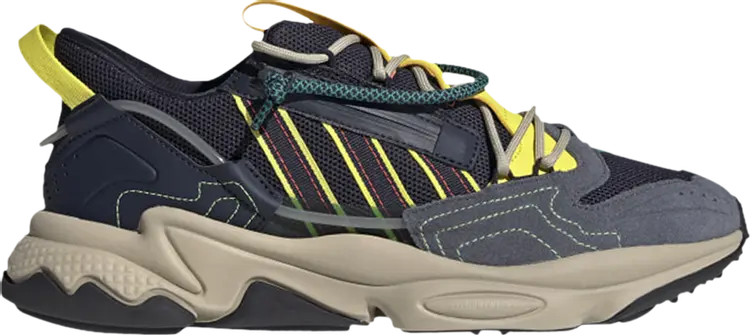 

Кроссовки Adidas Ozweego Zip 'Legend Ink Yellow', синий