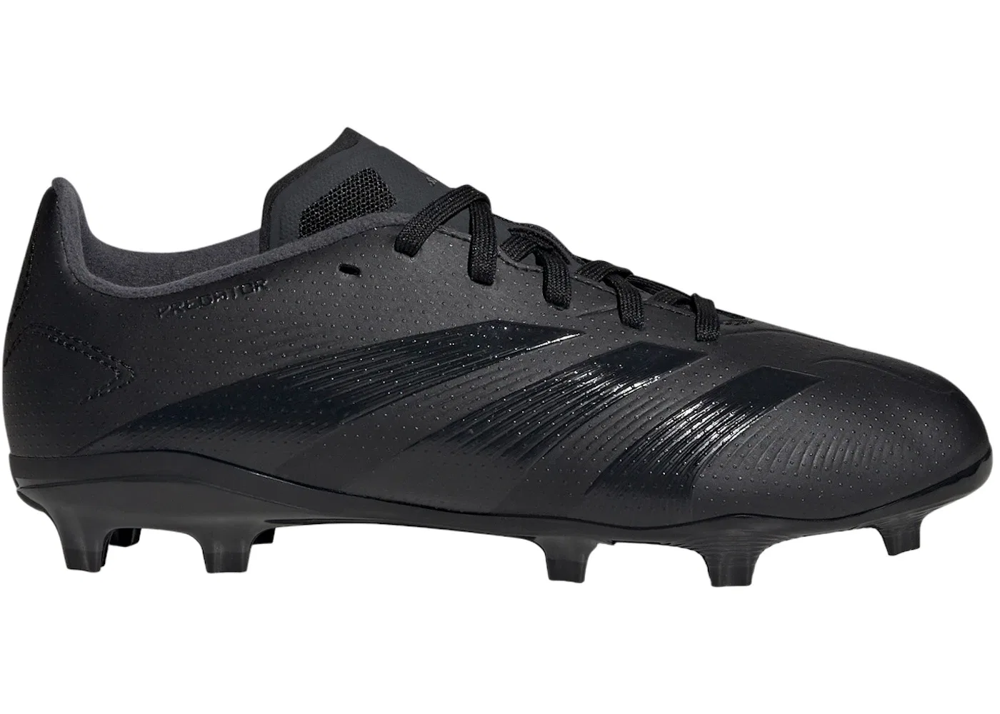 Детские бутсы с шнуровкой Adidas Predator 24 League FG, Core Black Carbon Core Black