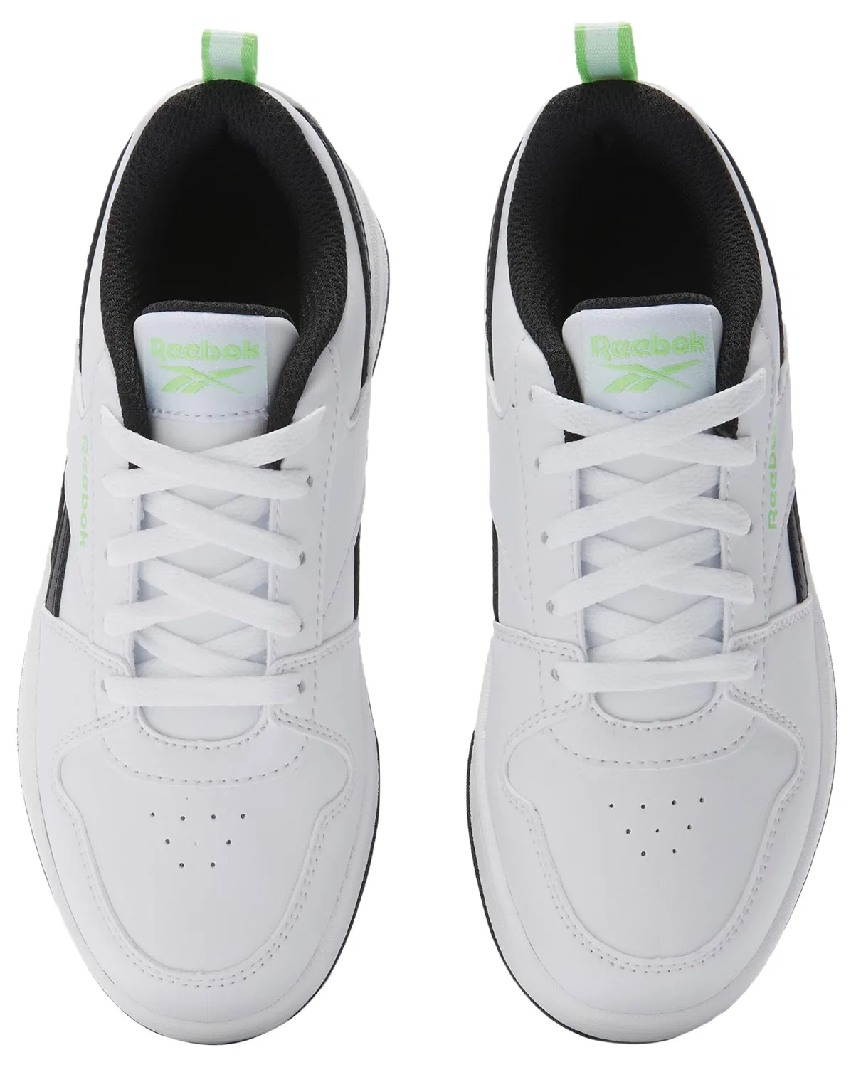 Детские кроссовки для мальчиков с минималистичным дизайном Reebok Royal Prime 2.0 Reebok, Ftwrwhite Black Solarlime — фото 4