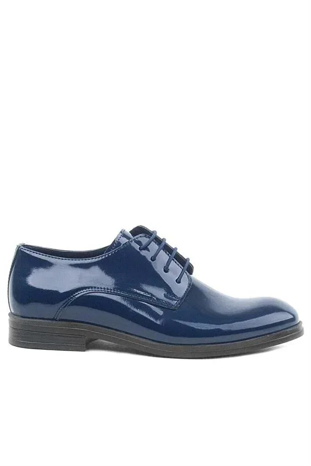 Детские туфли для мальчиков с принтом Rakerplus, Navy Blue — фото 3