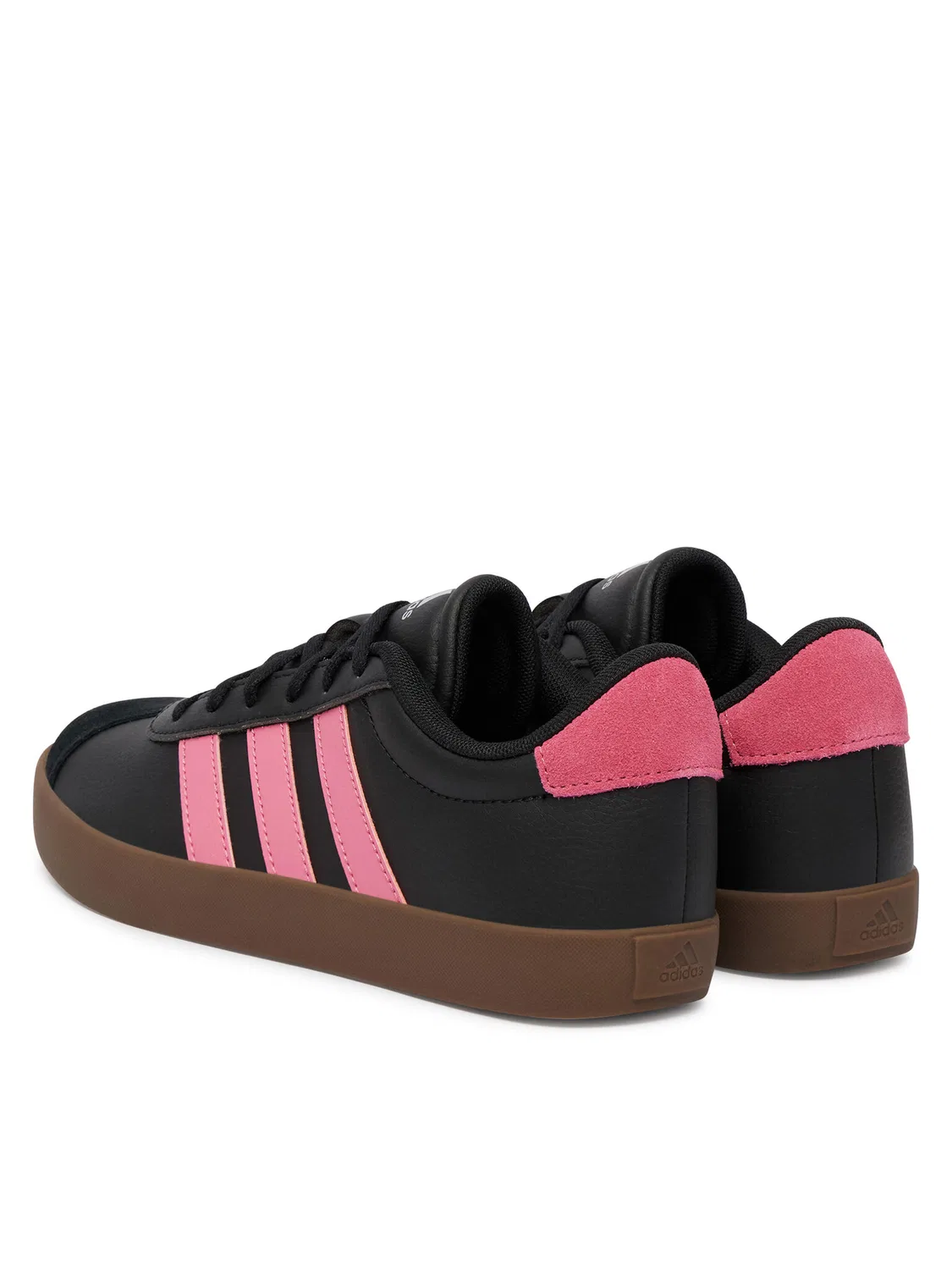 Кроссовки для девочки Vl Court Shoes Adidas, черный — фото 3