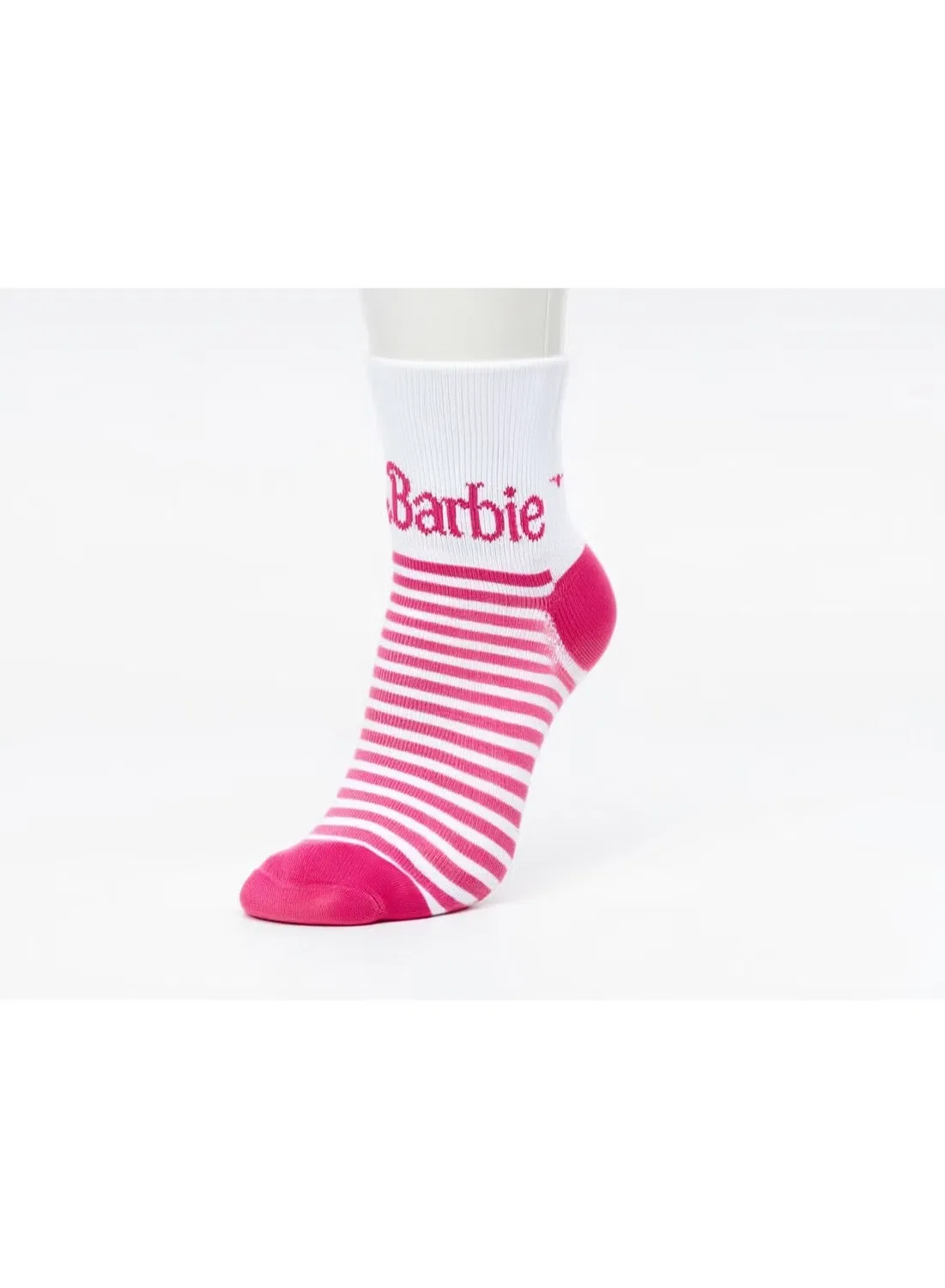 Носки-следки хлопковые 3 пары Barbie, мультиколор — фото 4