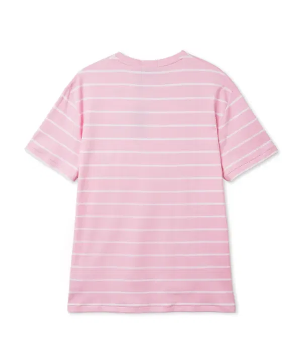 Футболка с полоской, классический крой, Polo Ralph Lauren, розовый — фото 2