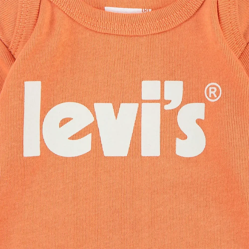 Футболка с длинным рукавом Levi's Poster Logo, комплект 2 шт., Levi's, зеленый — фото 3