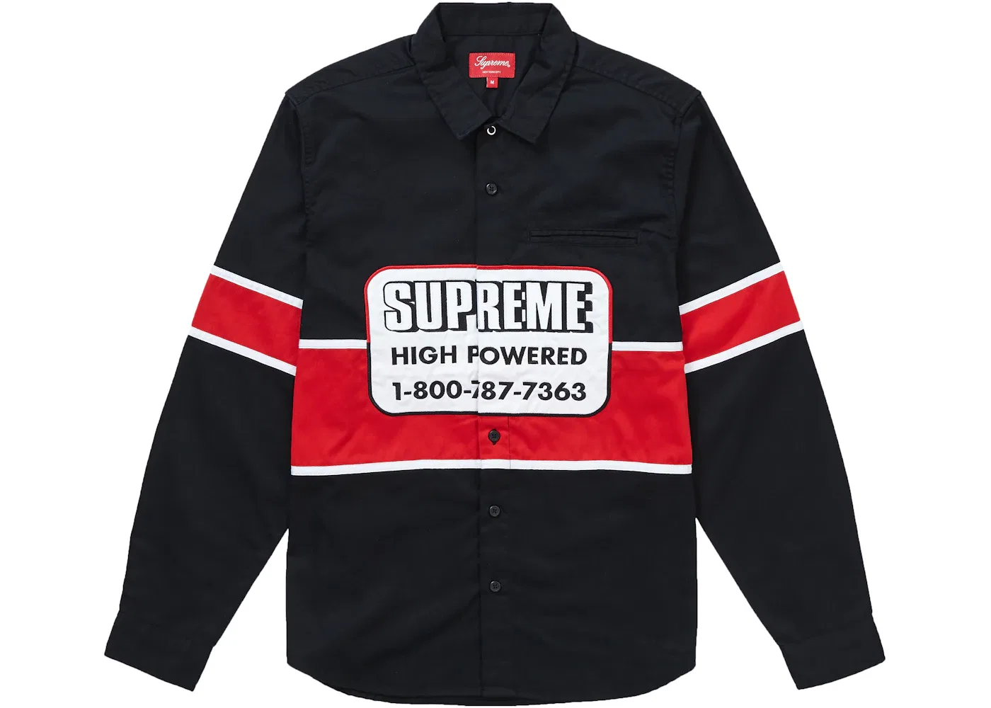 Мужская рубашка рабочая Supreme Work Shirt, Black