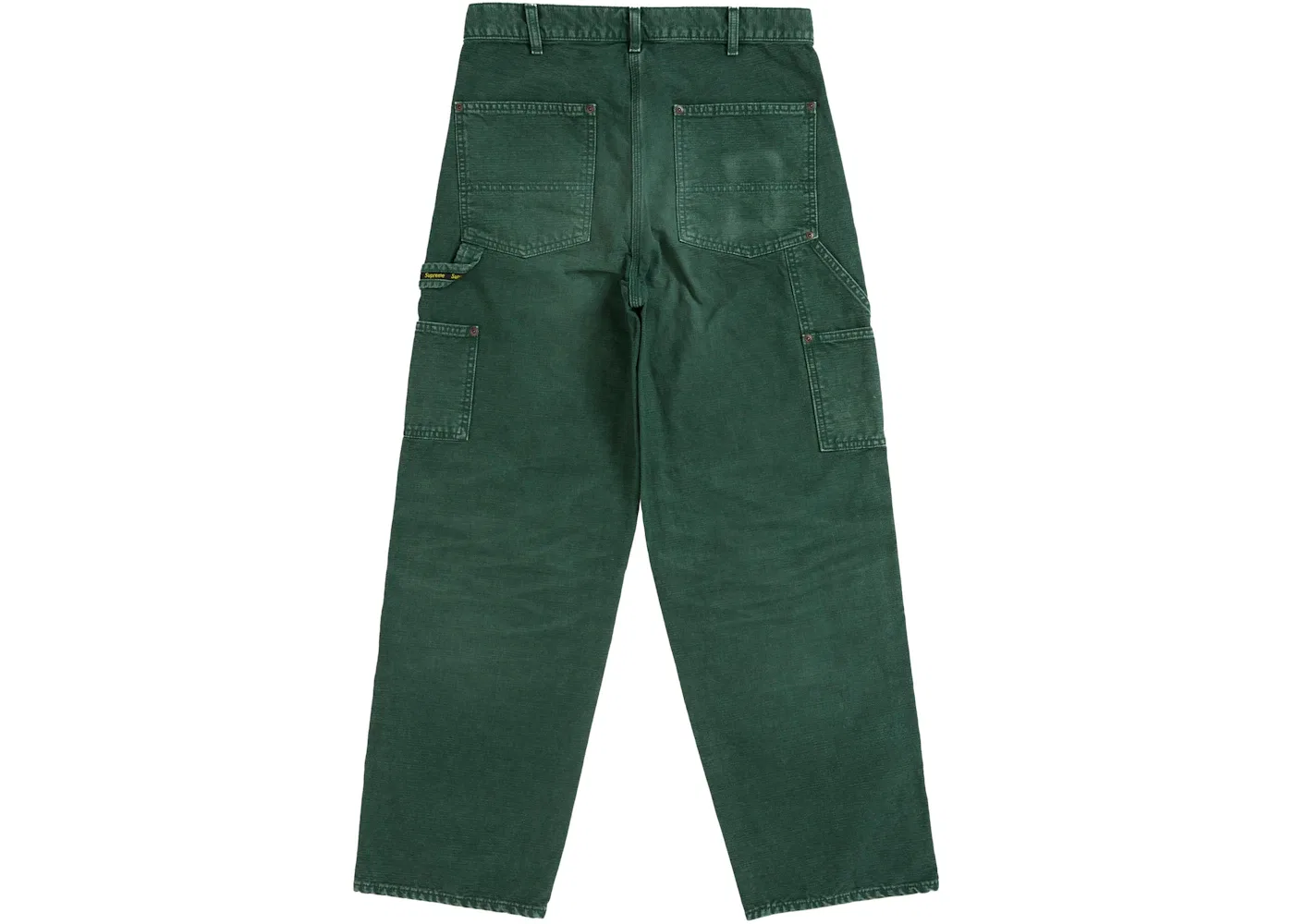 Мужские штаны карго с двумя накладными карманами Supreme Worn Double Knee Painter Pant, Green — фото 2
