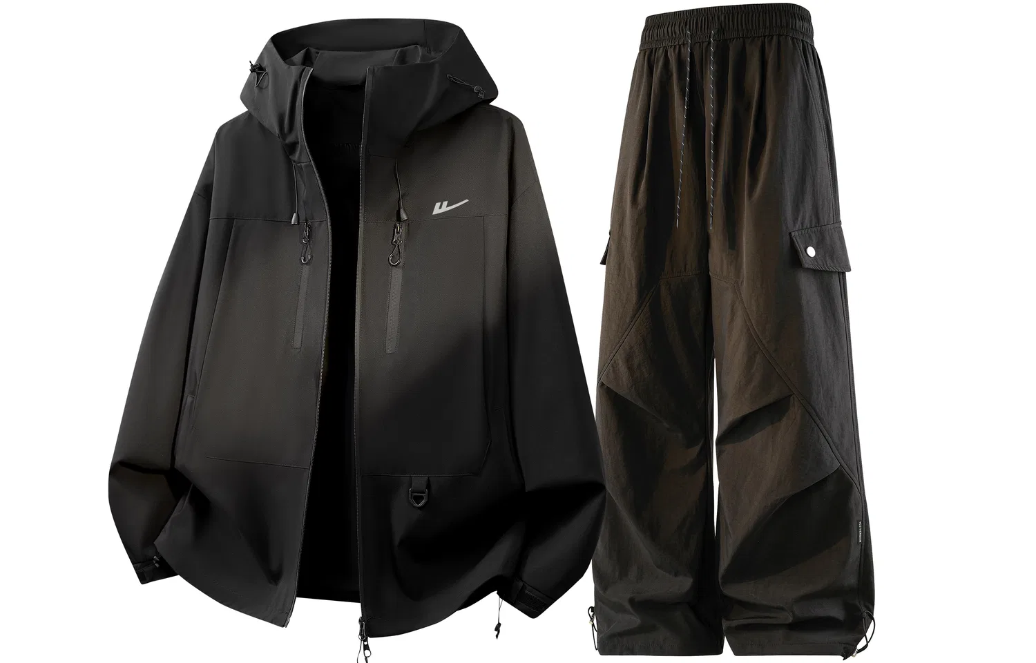 Детский комплект куртка и брюки с капюшоном, стиль милитари, Windbreaker Jacket & Pants Sets, WARRIOR