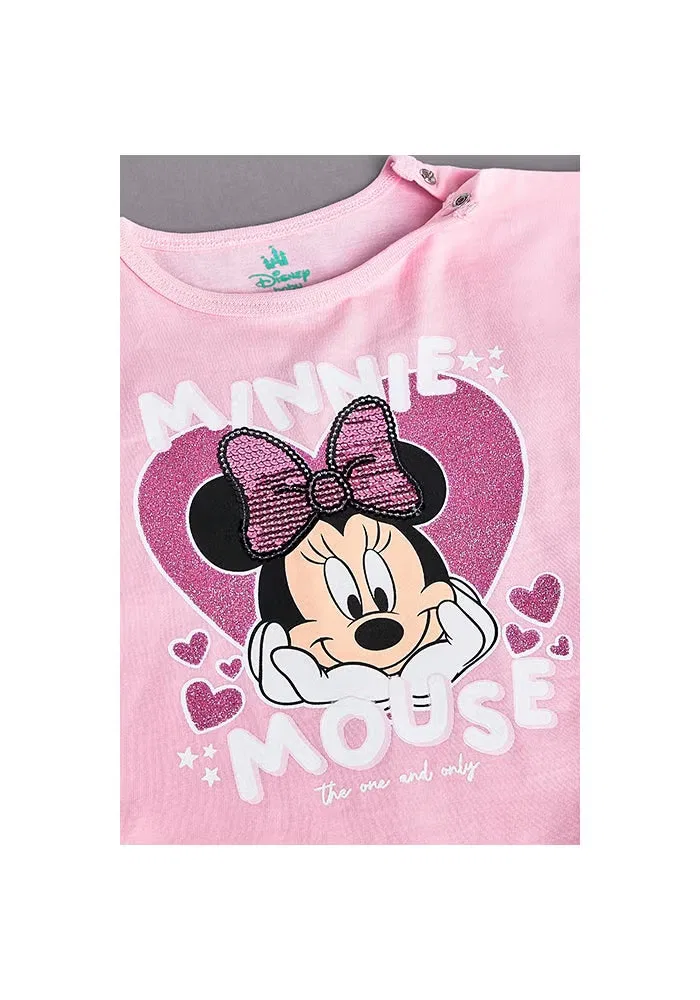 Комплект с принтом Minnie Mouse R&B, розовый — фото 4