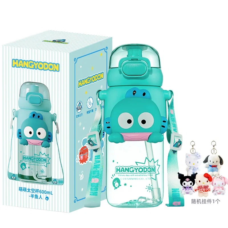 Детская бутылка для воды с трутэном, с брелоком, 600 мл, Pochacco Water Bottle+Random Charm, Sanrio, Multicolor — фото 2