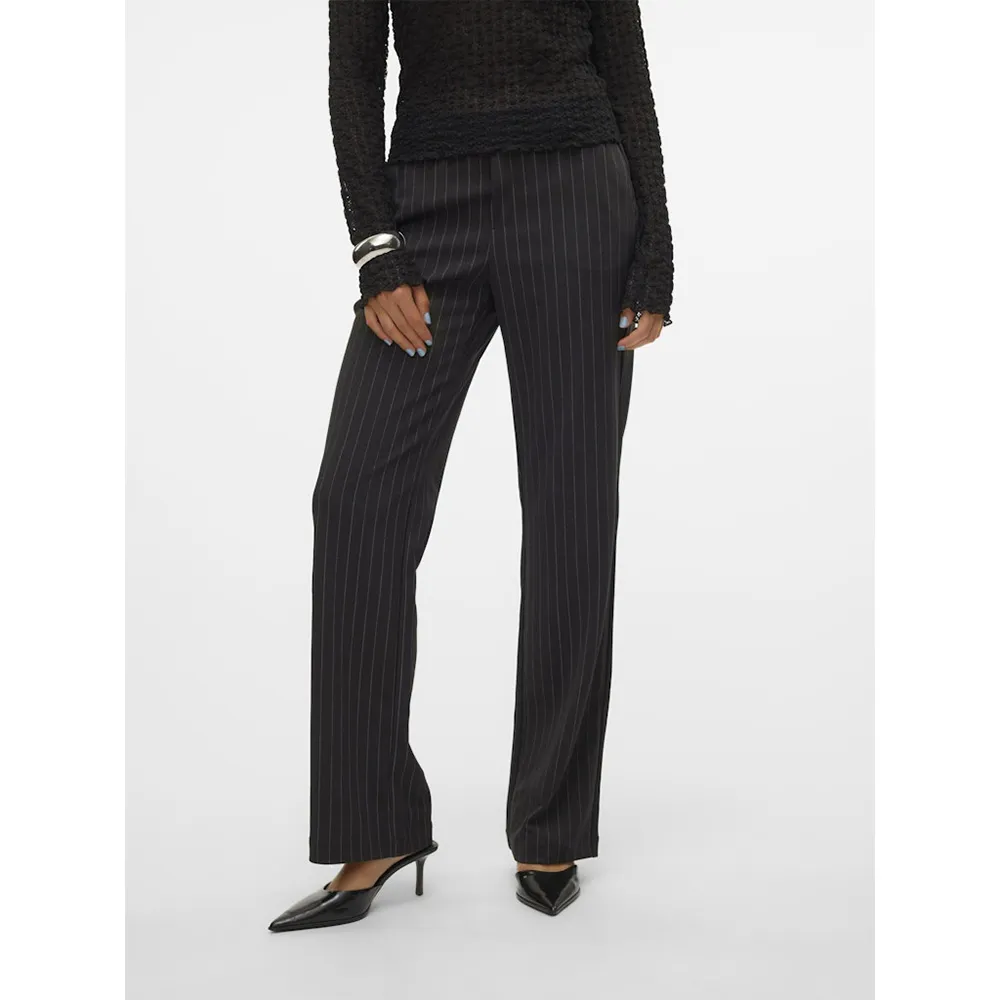 

Брюки Vero Moda Maya My Straight Print, черный
