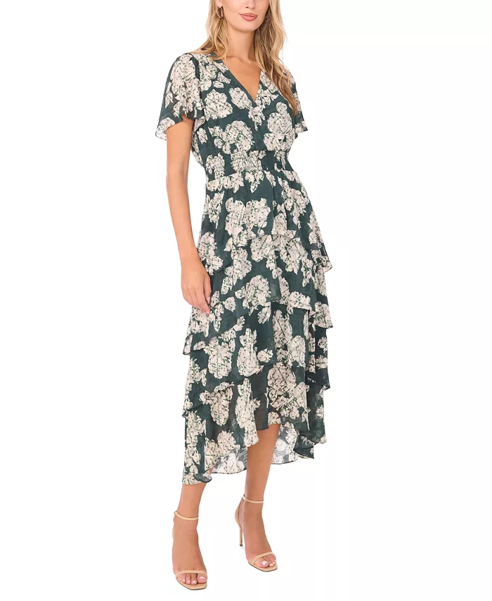 

Женское платье со сборкой на талии Vince Camuto, зеленый