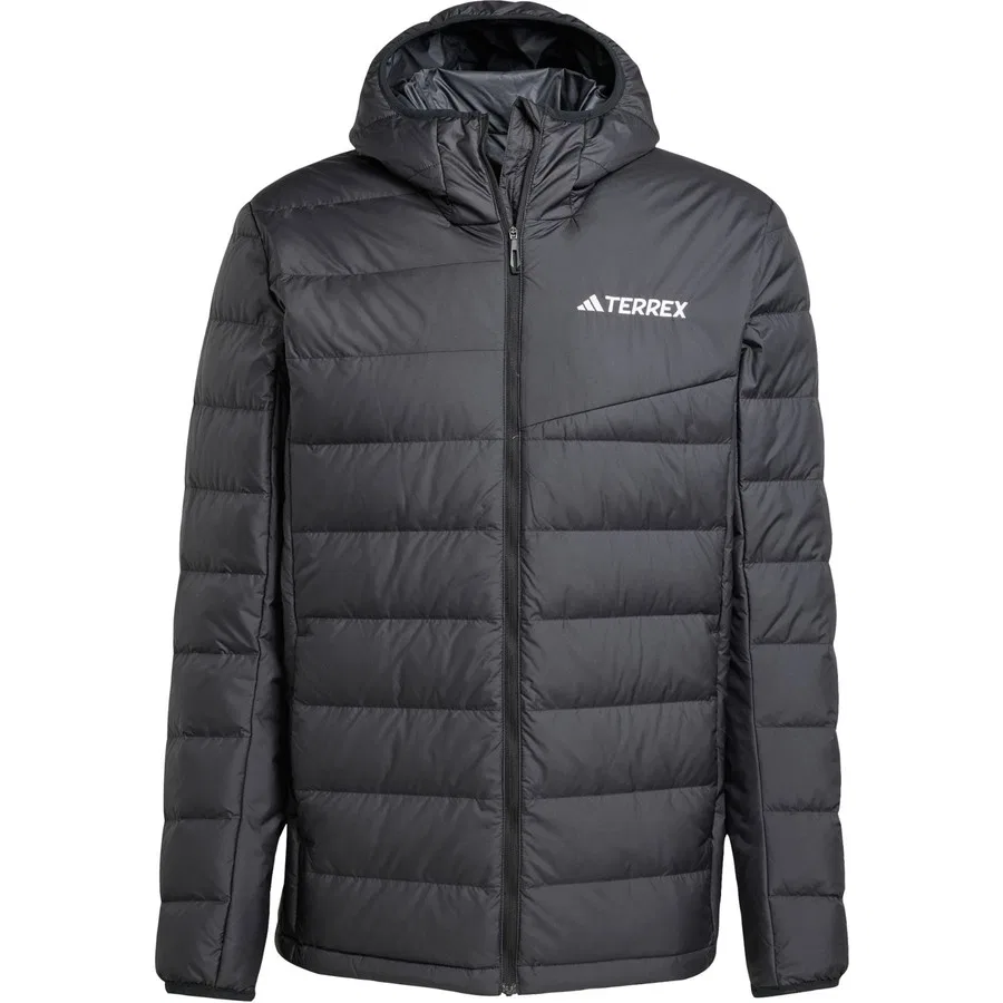 Утепленная куртка с капюшоном и наполнителем из утиного пуха Terrex Multi Light Down CLIMAWARM adidas, Синий — фото 3