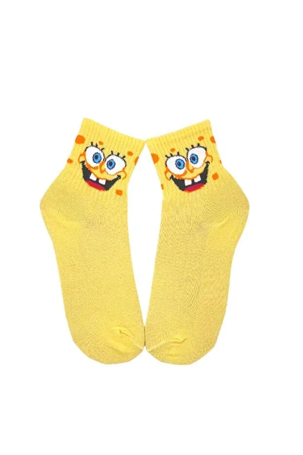Детские носки с принтом Unisex Sponge Bob College Socks Bonapart, Yellow
