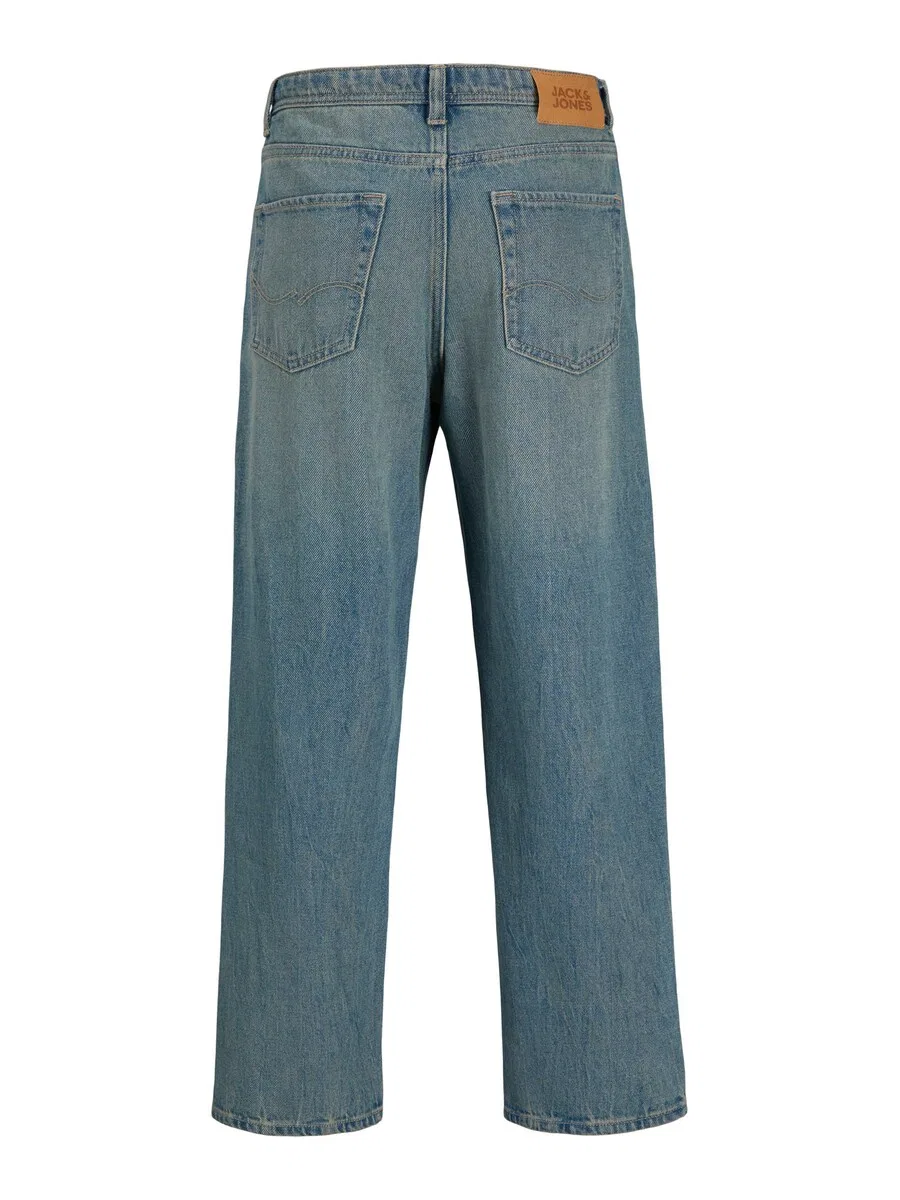 Джинсы Jack & Jones Junior Baggy Jeans 'JJIALEX JJORIGINAL' дымчато-синего цвета — фото 2