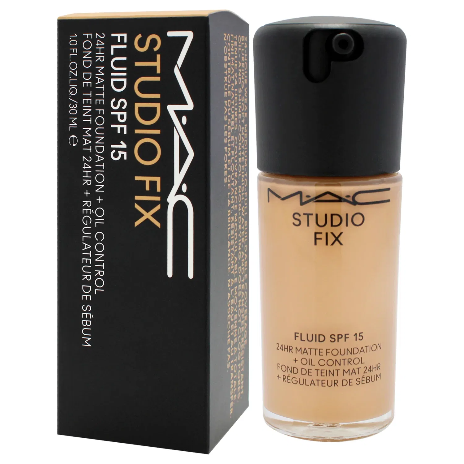 Тональная основа MAC Studio Fix Fluid SPF 15 24Hr Matte Foundation Plus Oil Control, Small — фото 4