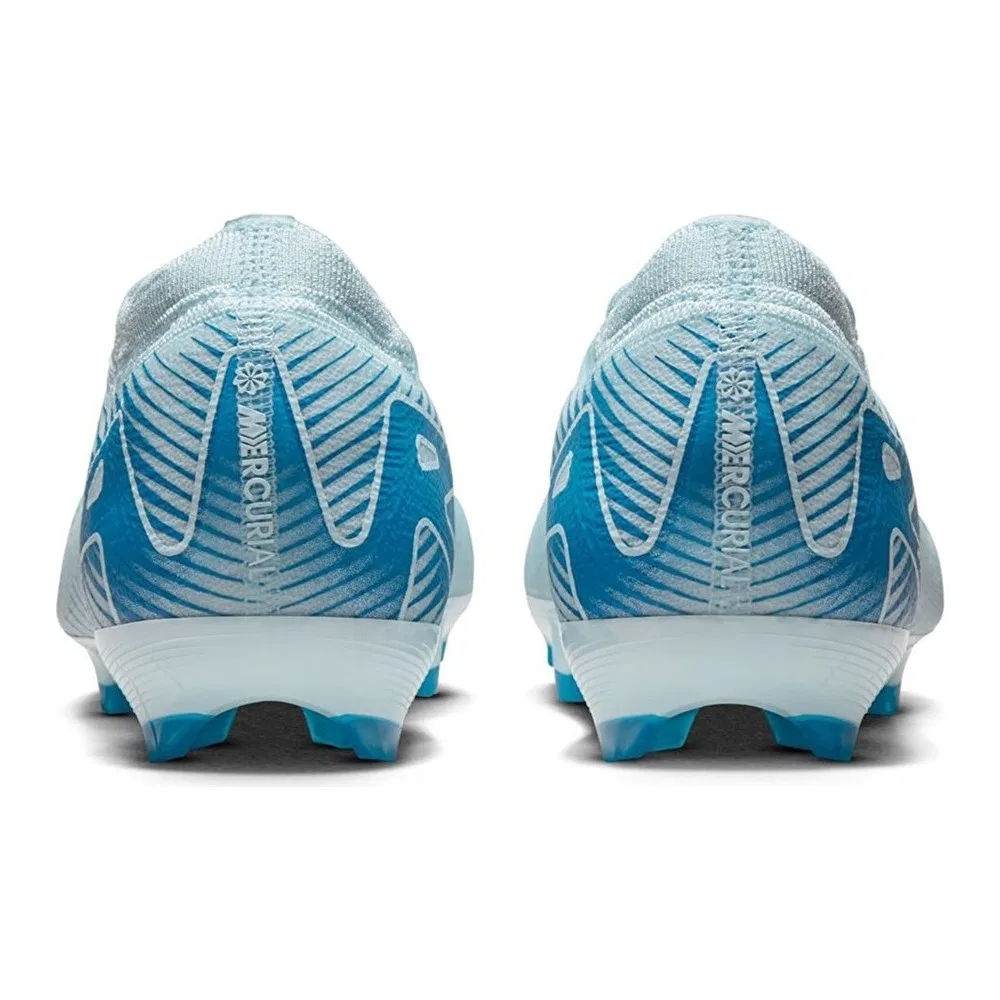Детские футбольные бутсы для мальчиков с фиксированной подошвой Nike Zoom Mercurial 16 Pro Fg, синие — фото 4