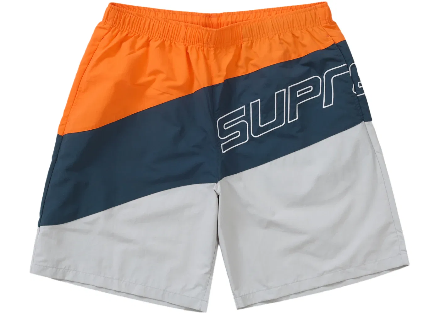 Мужские шорты из нейлона с изогнутыми панелями Supreme Short, Grey