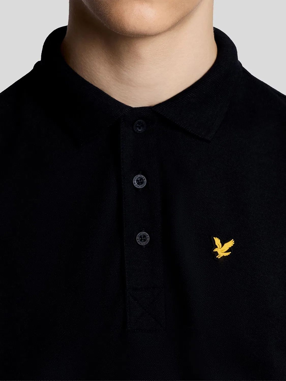 Поло Lyle & Scott Core Sports, черный — фото 3