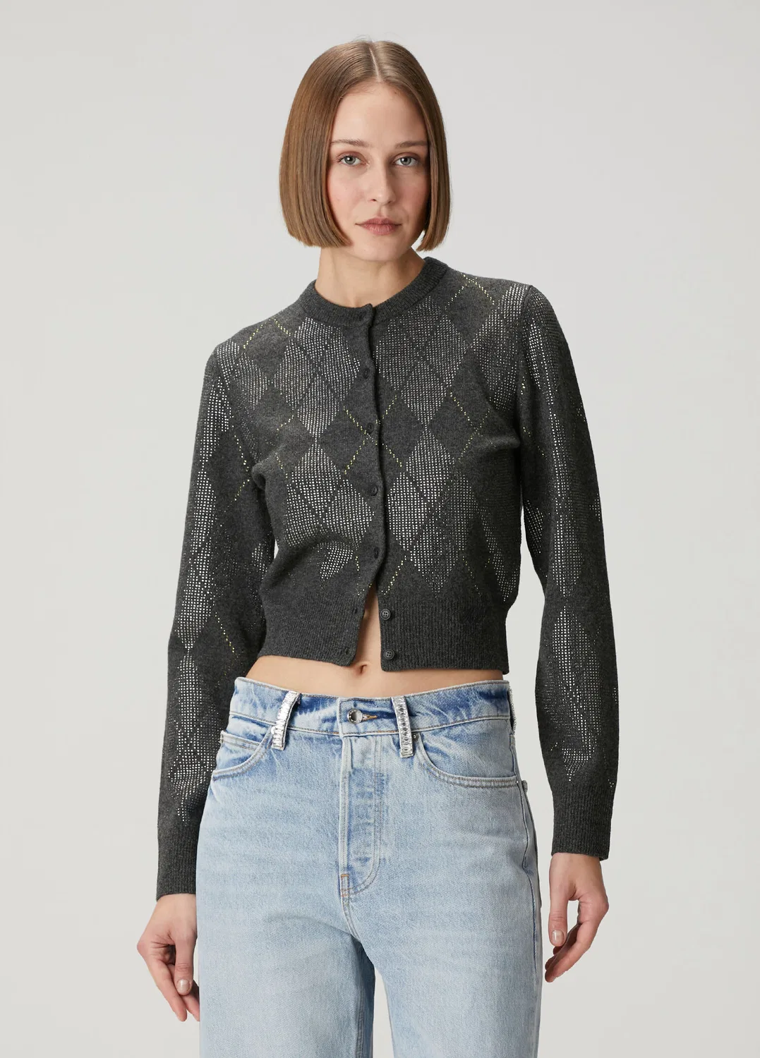 Женский кардиган Alexander Wang Antrasit Hotfix, antrasit