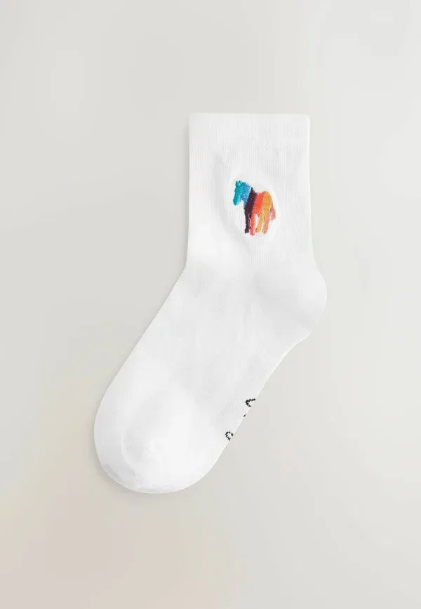 Носки 2 шт, хлопок, Zebra logo, Paul Smith Junior, multi, мультиколор — фото 3