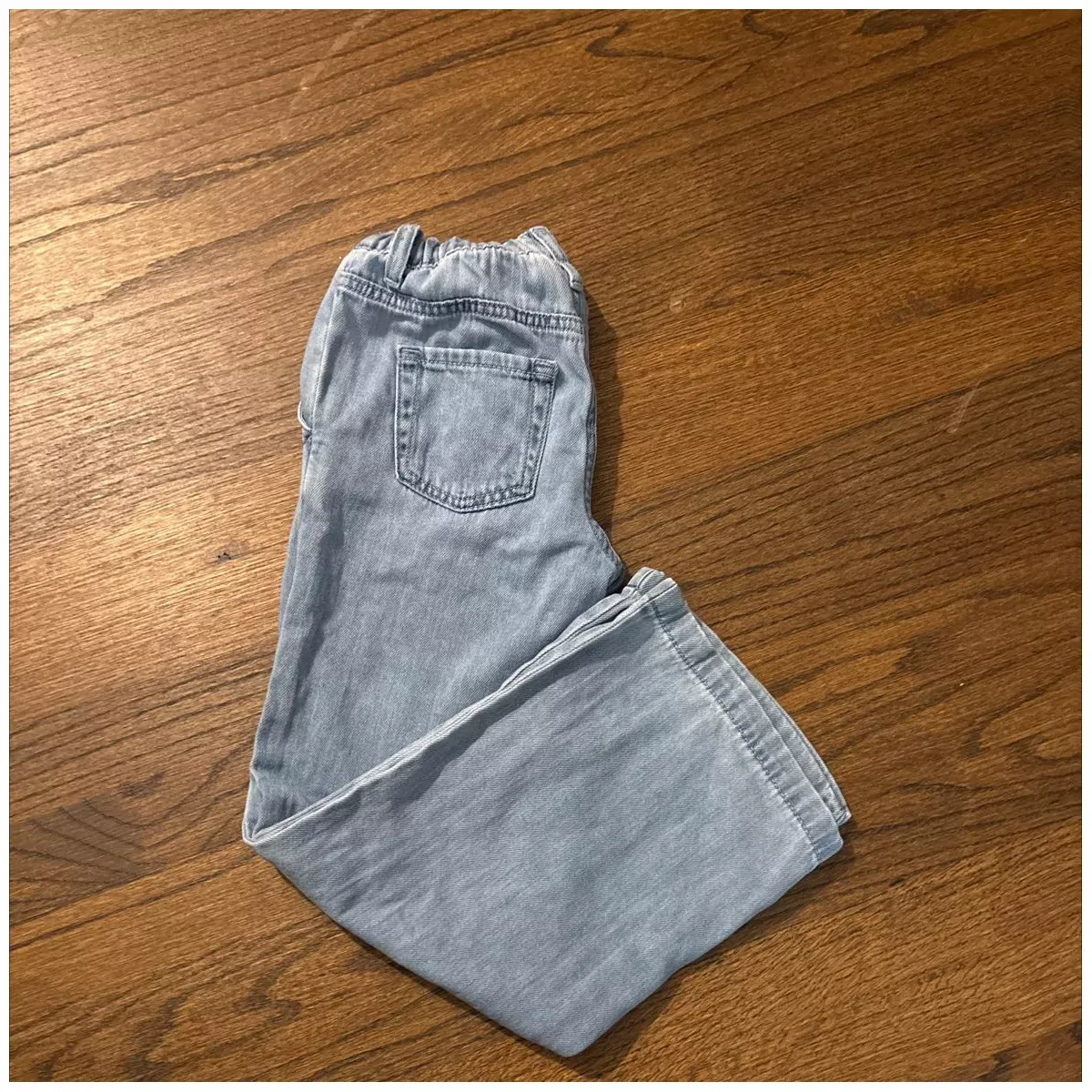 Детские джинсы для девочек с широкой штаниной Cat & Jack, Medium Wash — фото 4