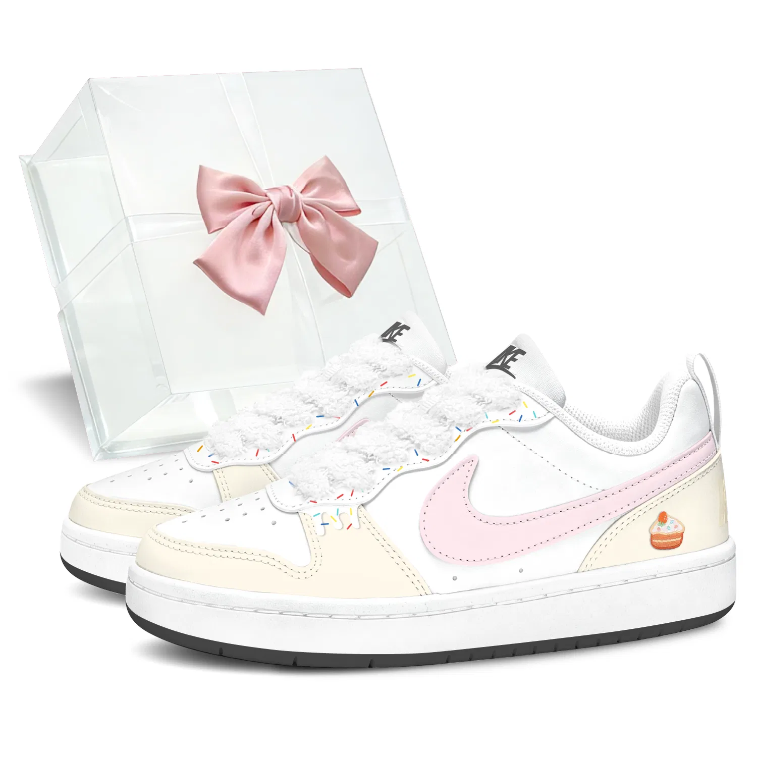Детские скейтборд-кроссовки с низким верхом Unisex Court Borough Nike, Pink