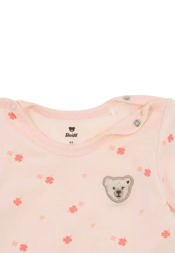 Боди с цветочным принтом wellness-body Steiff Pearl Blush, жемчужный — фото 3