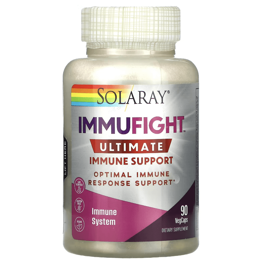 Максимальная поддержка иммунитета Ultimate Immune Support, ImmuFight, 90 растительных капсул, Solaray - фото