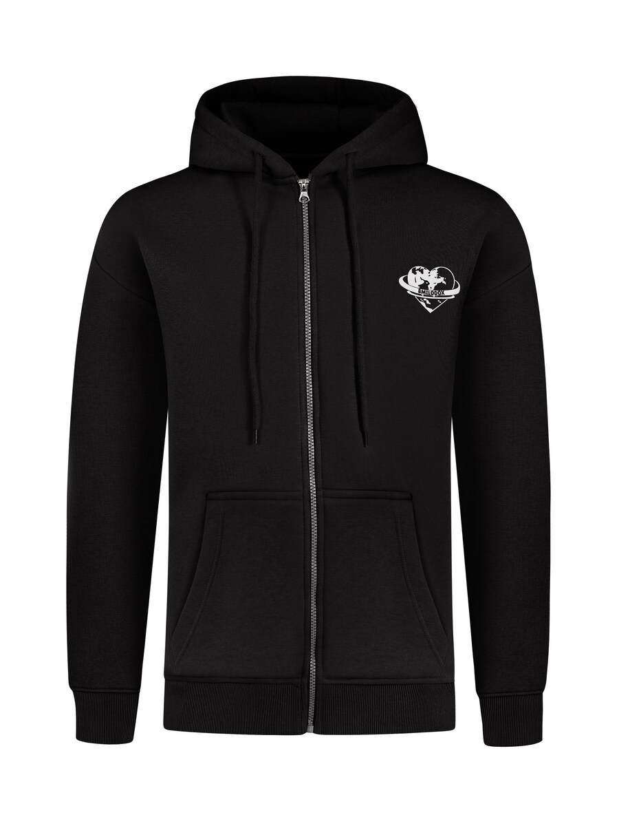 

Толстовка с капюшоном на молнии Smilodox Zip-Up Hoodie Amora, черный