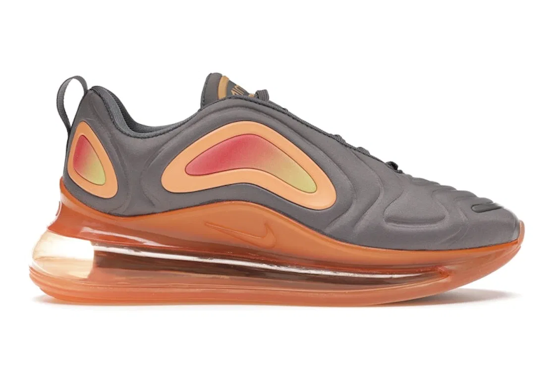 Детские кроссовки Lifestyle Nike Air Max 720, Black/Black-Fuel Orange-Orange Pulse-Yellow Pulse