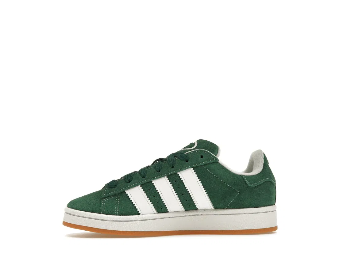 Детские кроссовки Lifestyle с замшевым верхом Adidas Campus 00s, Dark Green/Cloud White/Off White — фото 3
