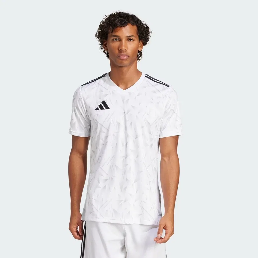 Футболка спортивная с V-образным вырезом Team Icon 25 adidas, Белый