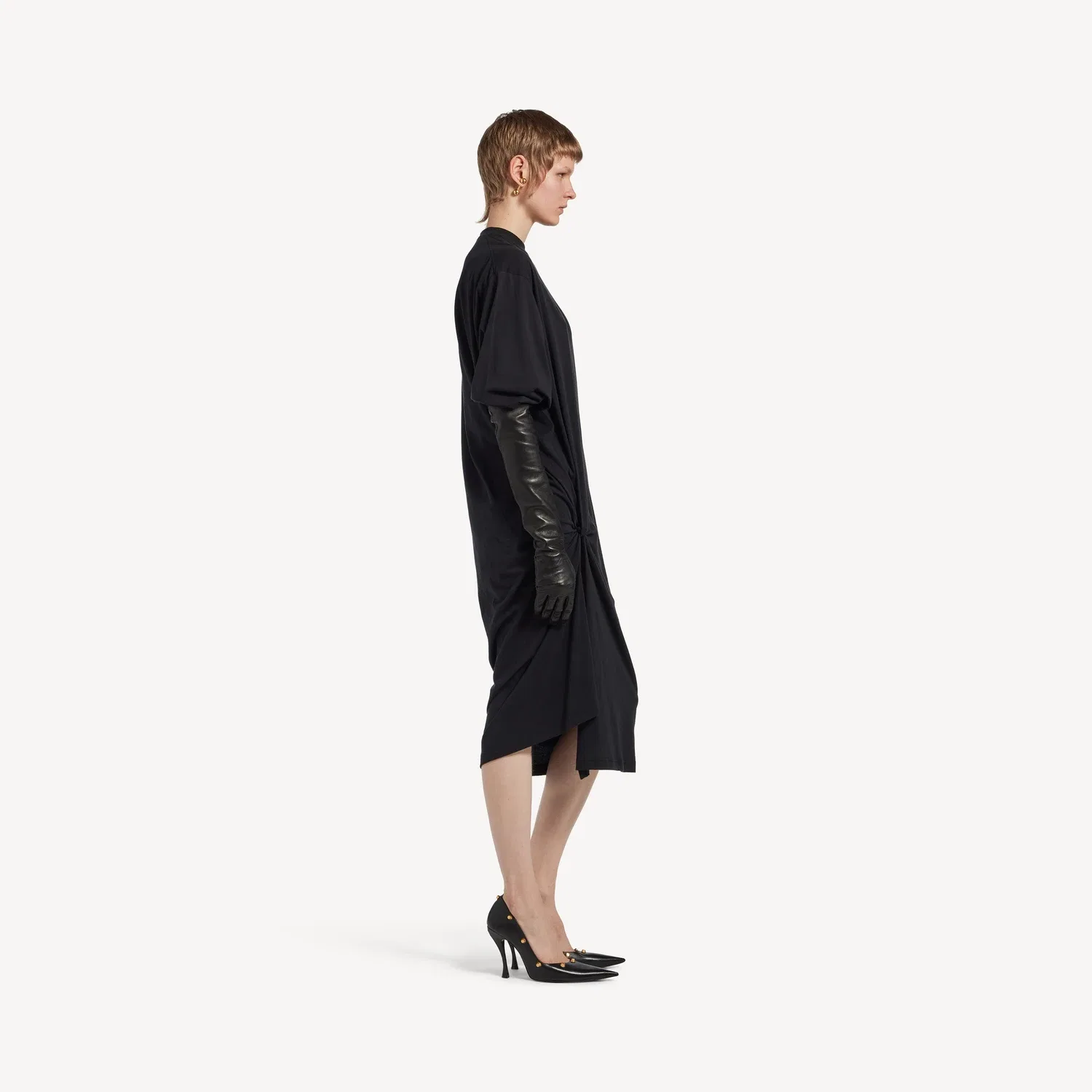 Женское платье Tucked In черного цвета Balenciaga, черный — фото 3