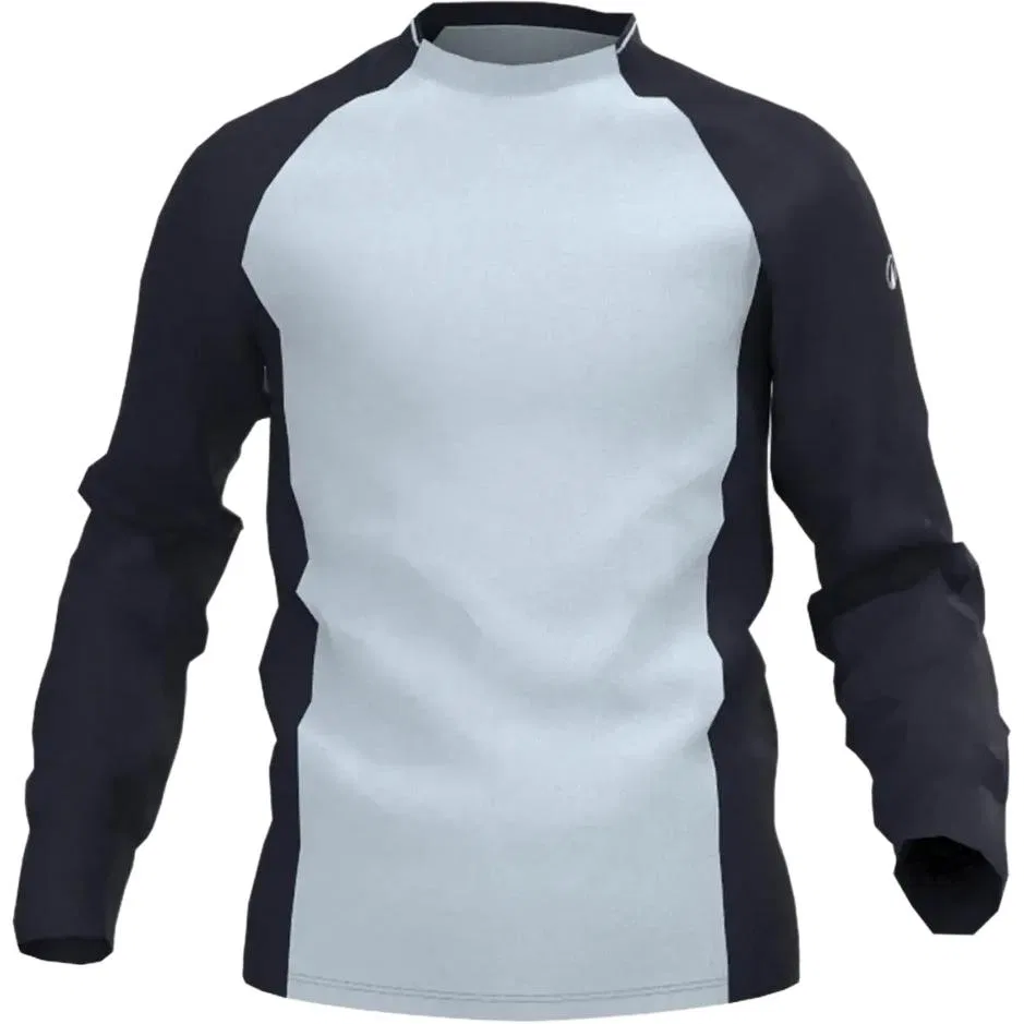 Детская футболка с воротником-стойкой Moderate DECATHLON, Light Jade/Blue Black