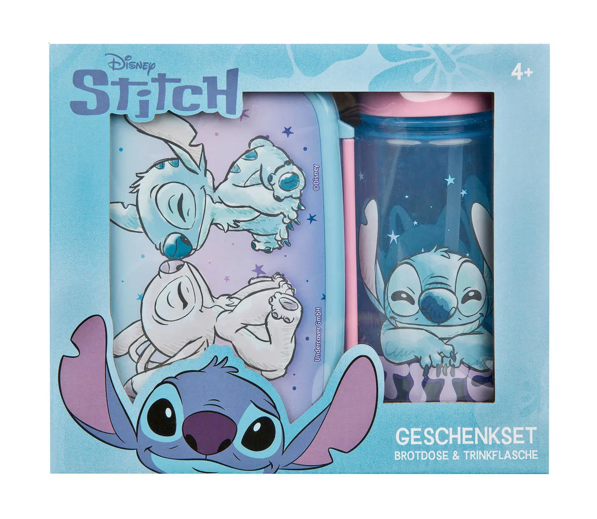 Детский набор посуды Stitch, 2 предмета, полипропилен Disney, синий — фото 2