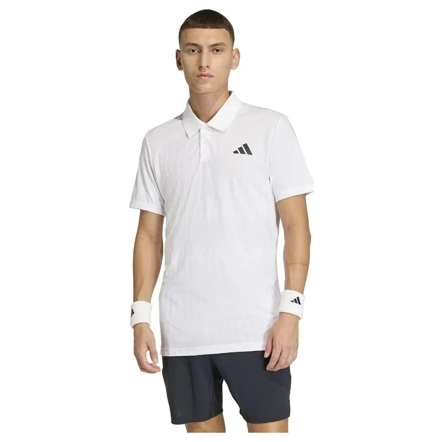 Мужская футболка-поло с технологией Climacool+ модель Tennis Climacool+ Archill Freelift Polo Shirt, adidas, Белый — фото 3