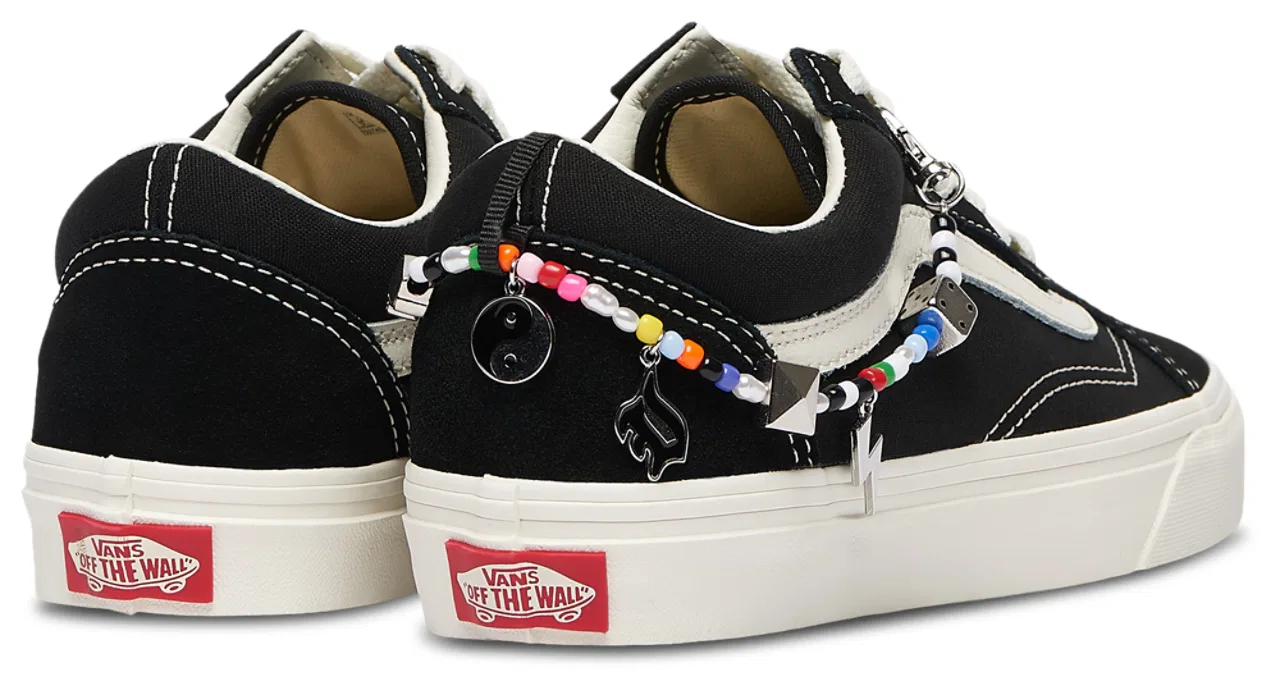 Кроссовки для мальчиков Old Skool Vans, цвет Marshmallow/Charms Black — фото 3