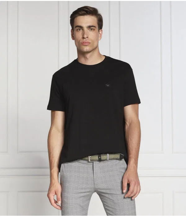 Мужская футболка Regular Fit Emporio Armani, черный — фото 3